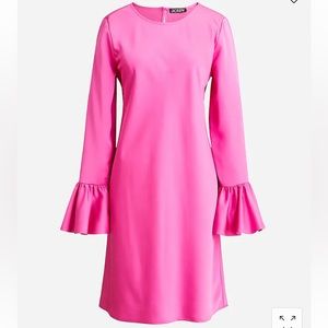 NWT JCrew Hot Pink Long Sleeve Dress